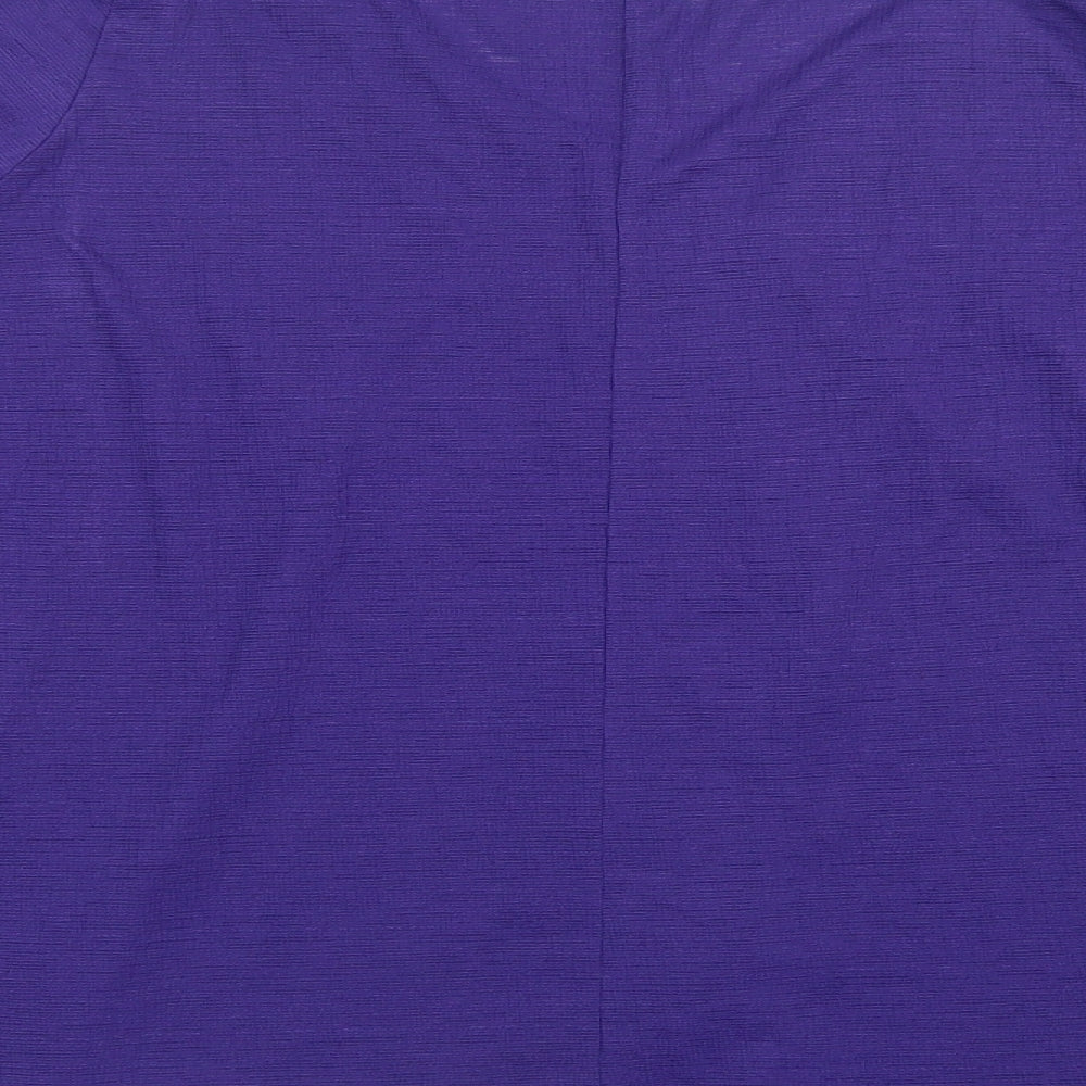 Evans Womens Purple Basic Blouse Size 14