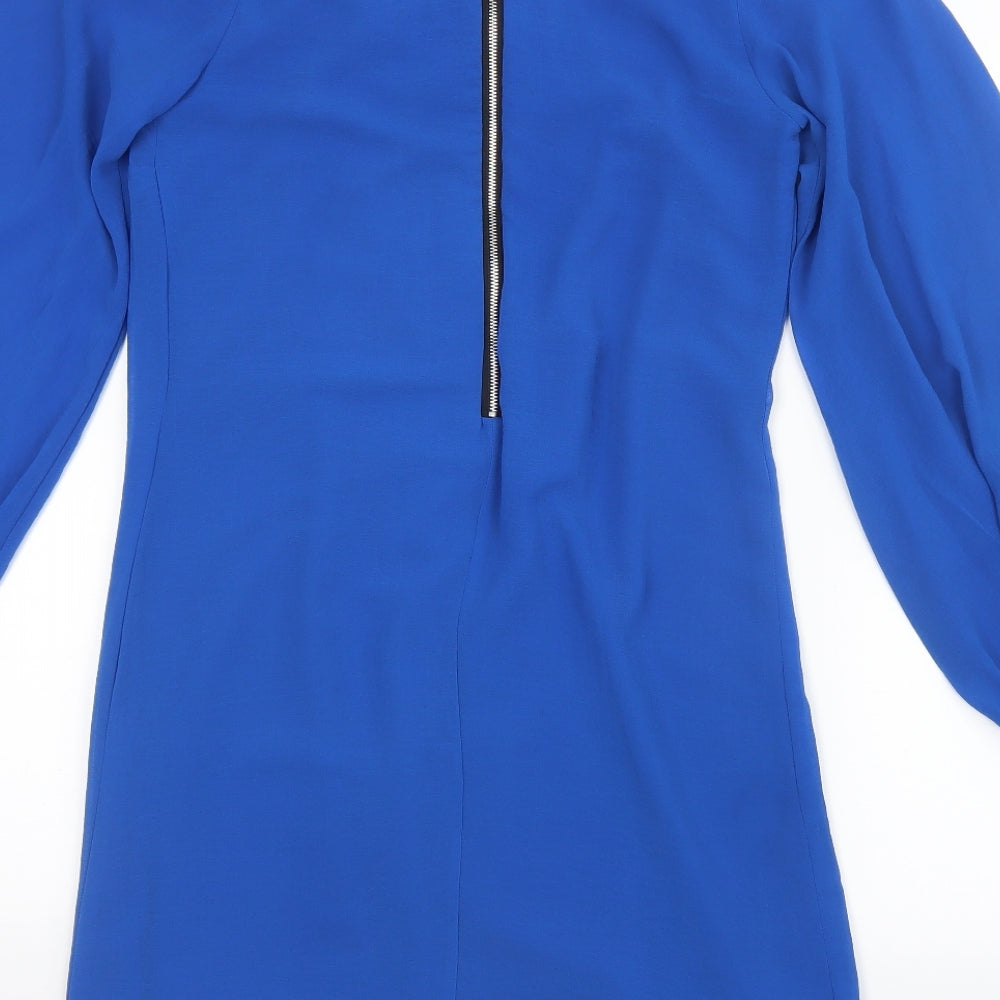 Dorothy Perkins Womens Blue Mesh Mini Size 10