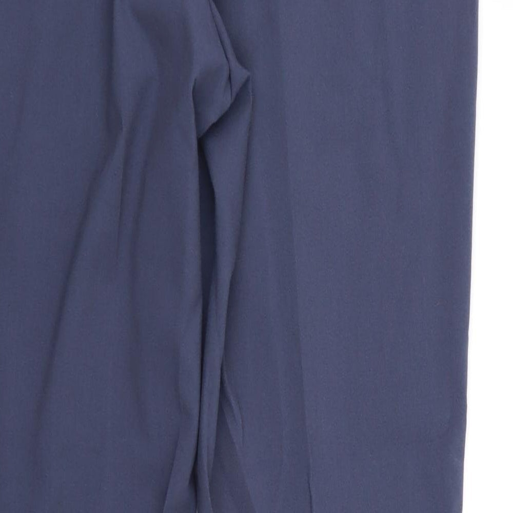 Marks & Spencer Womens Blue Trousers Size 12 L28 in