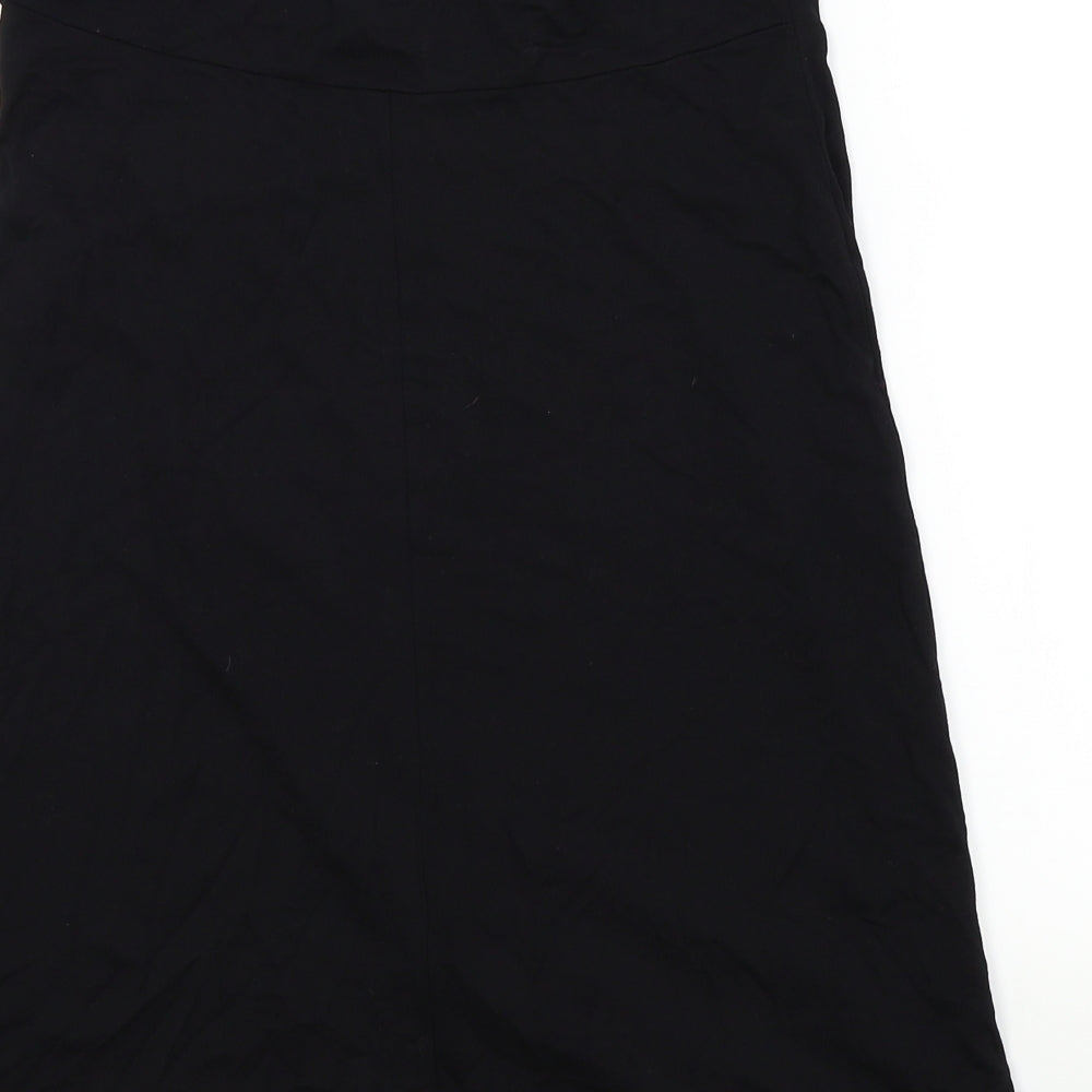 NEXT Womens Black Fit & Flare Size 12 - Ruffle Detail