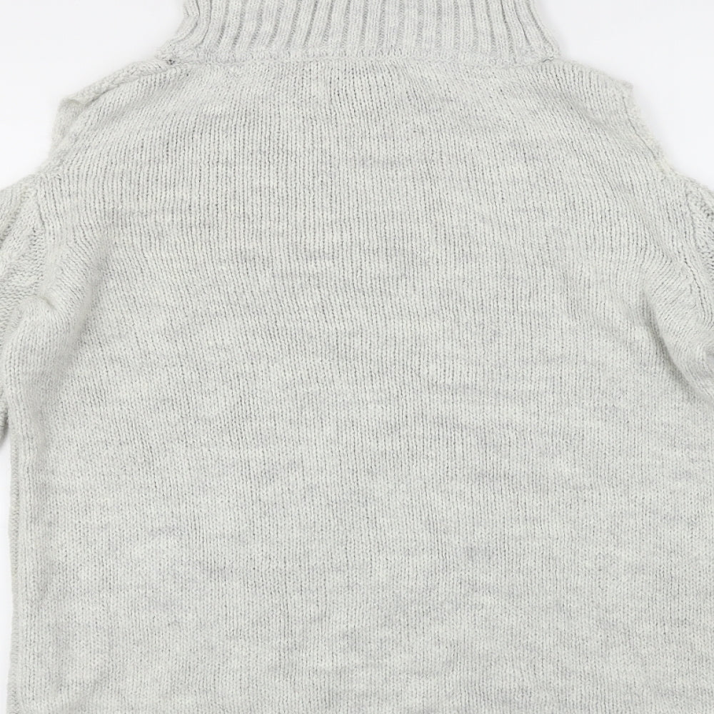 Papaya Womens Grey Pullover Jumper Size M