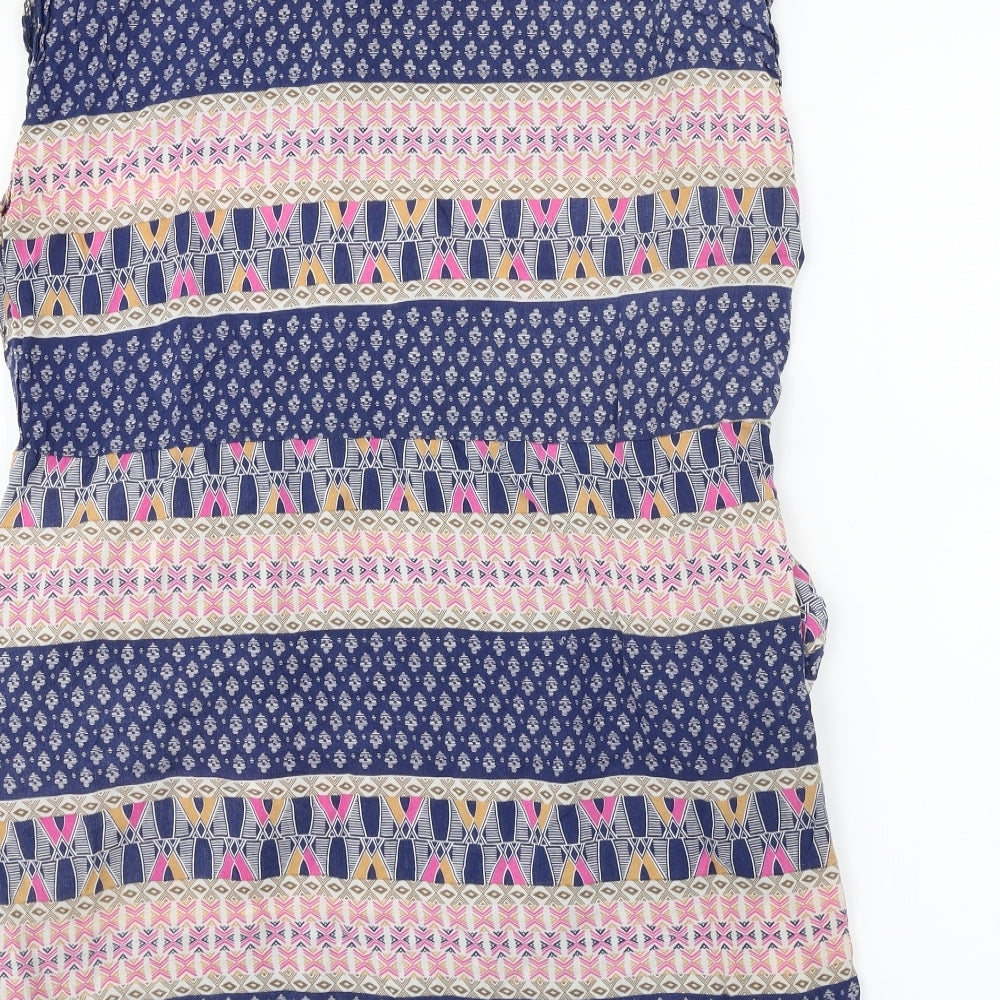 range Womens Blue Basic Blouse Size 14