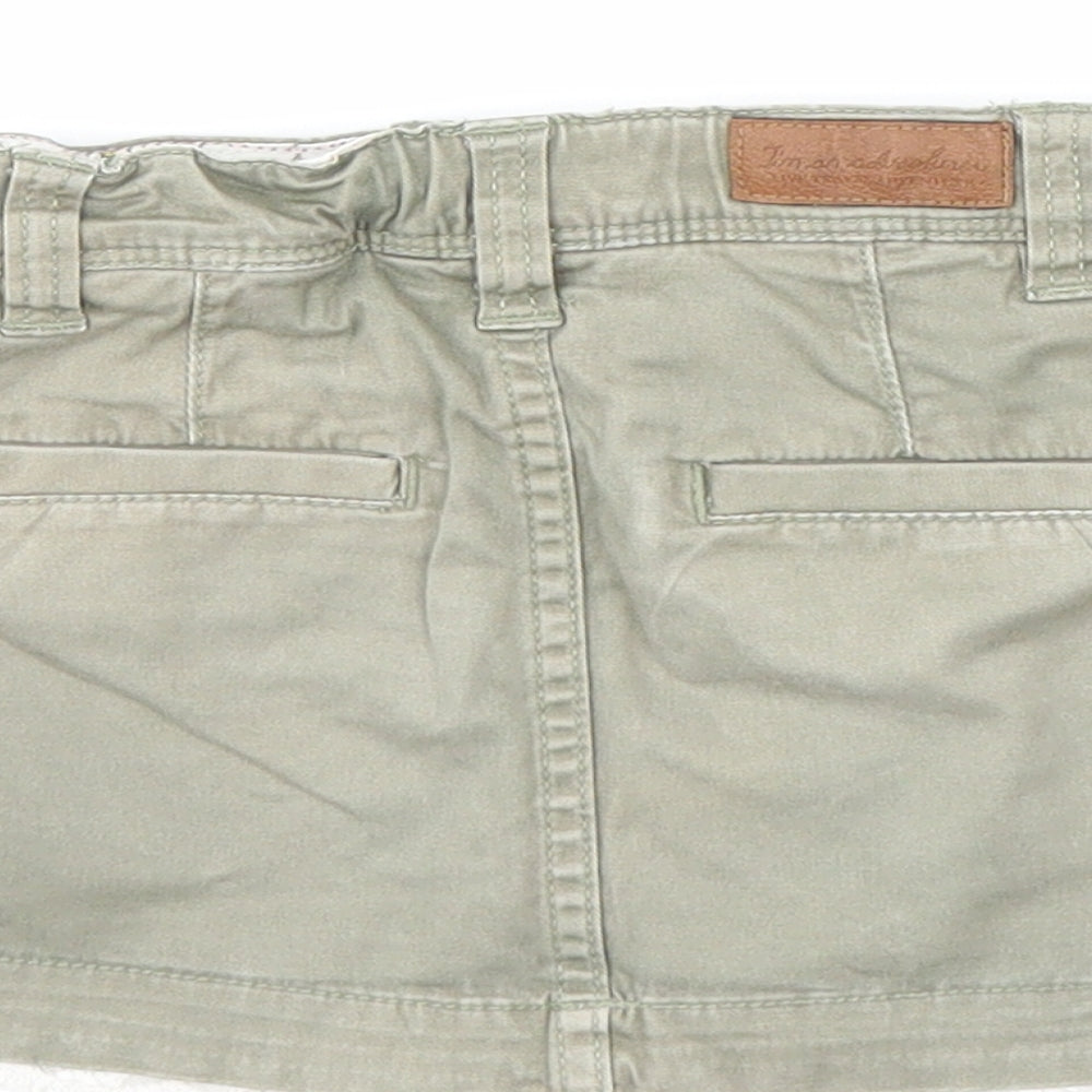 H&M Girls Green A-Line Skirt Size 2 Years