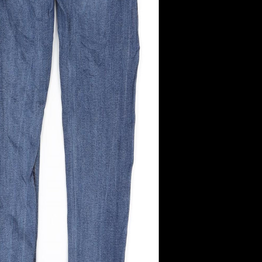 Top shop Womens Blue Denim Skinny Jeans Size M L27.5 in