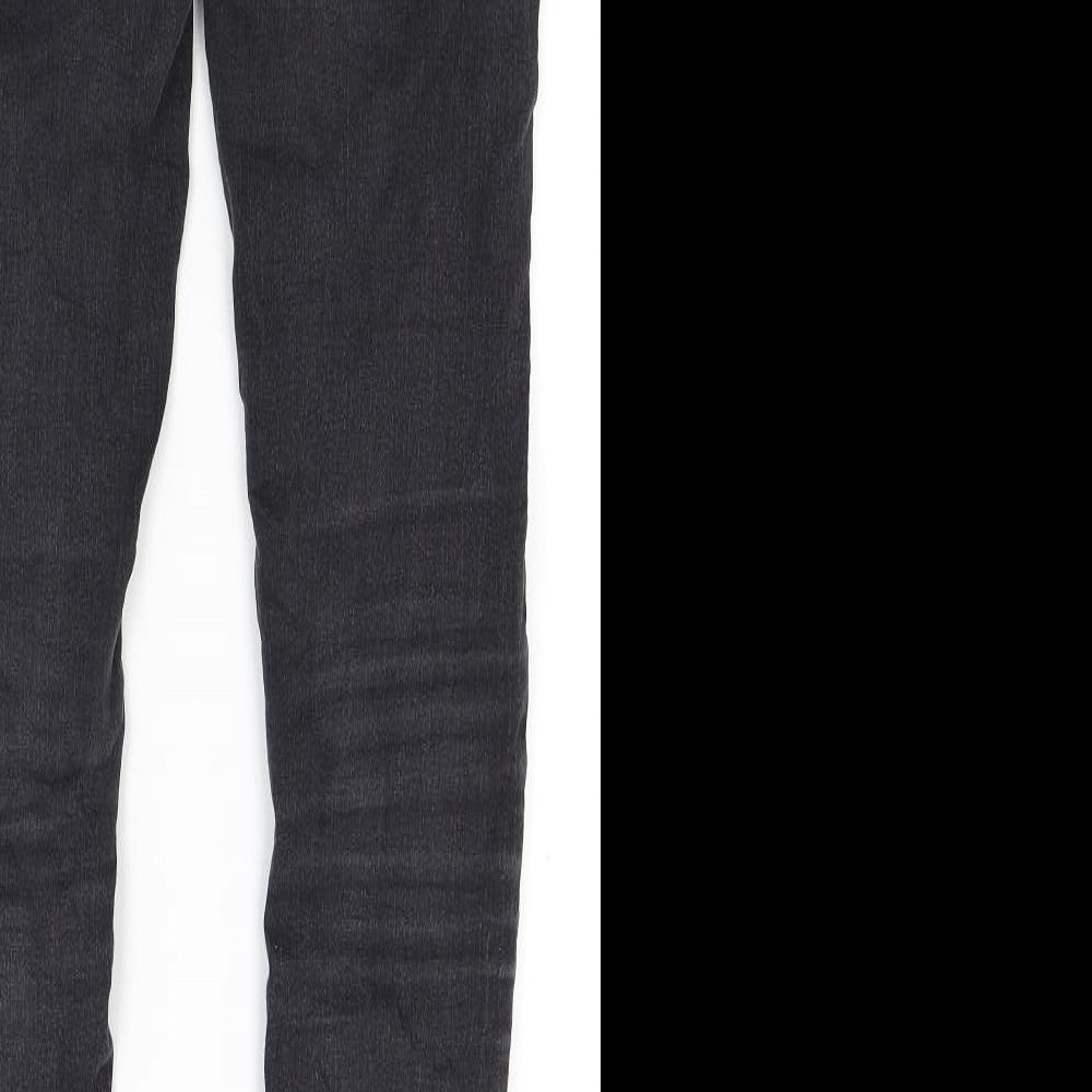Never denim Womens Black Denim Skinny Jeans Size M L28 in