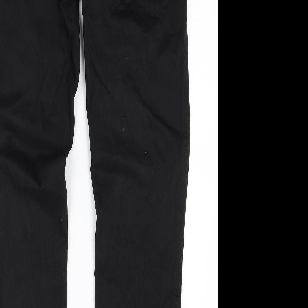 Preworn Womens Black Denim Skinny Jeans Size 10 L27 in