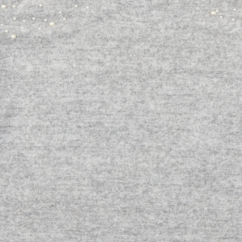 New Look Womens Grey Pullover Jumper Size S