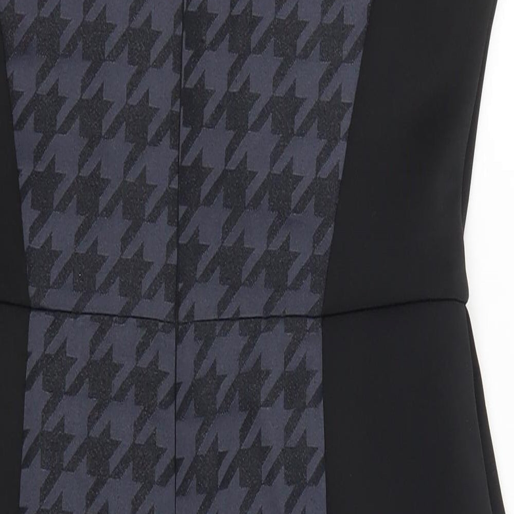 Atmosphere Womens Blue Herringbone Pencil Dress Size 12