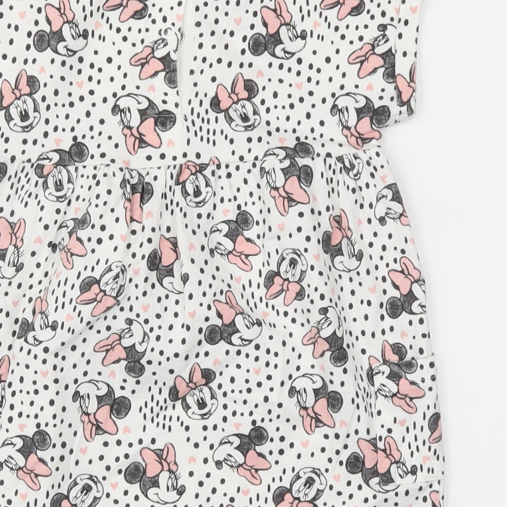 Disney Baby Girls Pink Animal Print Fit & Flare Size 6-9 Months