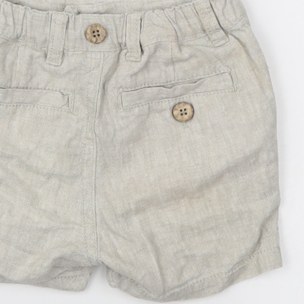 Next Boys Ivory Capri Trousers Size 12-18 Months