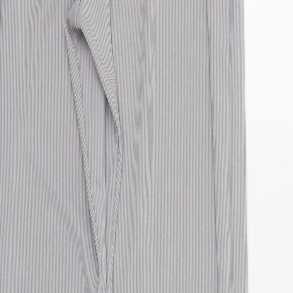 PRETTYLITTLETHING Womens Grey Trousers Size 8 L27 in