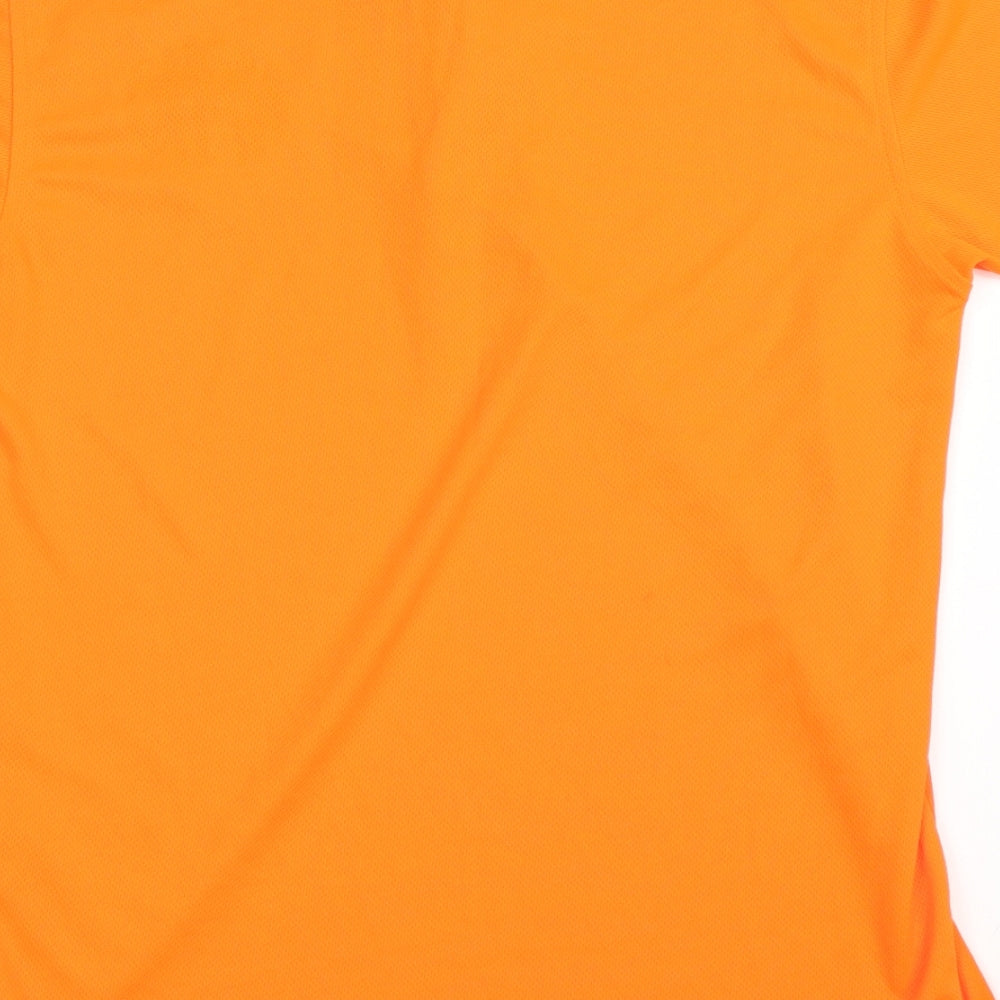 Preworn Mens Orange T-Shirt Size S