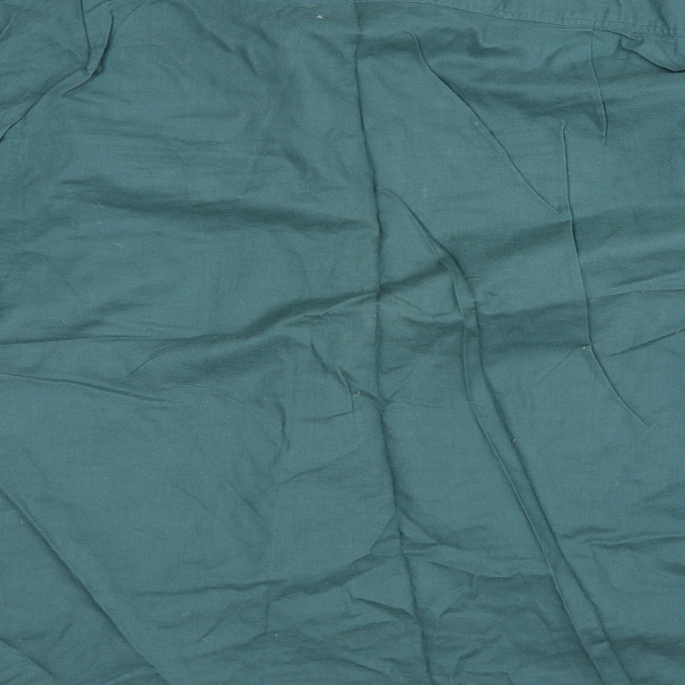 Preworn Mens Green Button-Up Size S