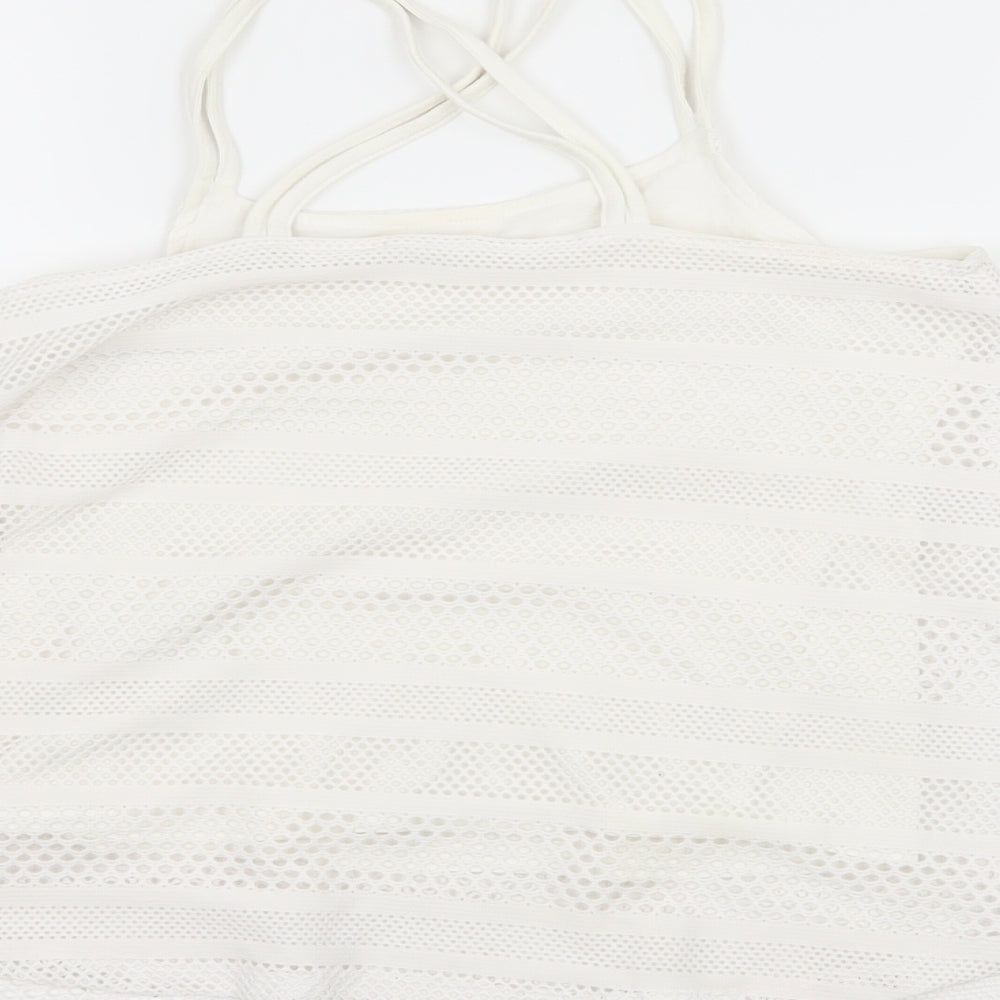 Candy Couture Girls White Jersey Camisole Tank Size 10 Years