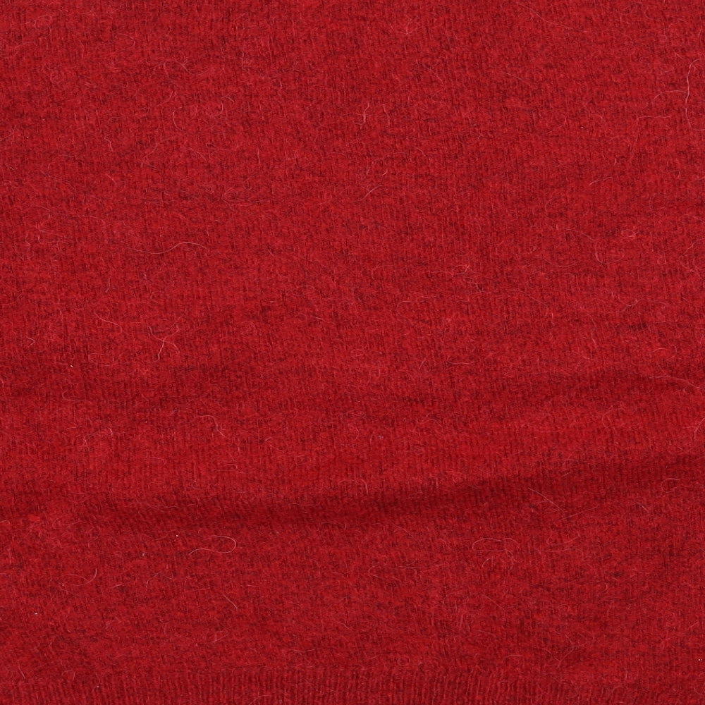 New Look Womens Red Knit Pullover Jumper Size M
