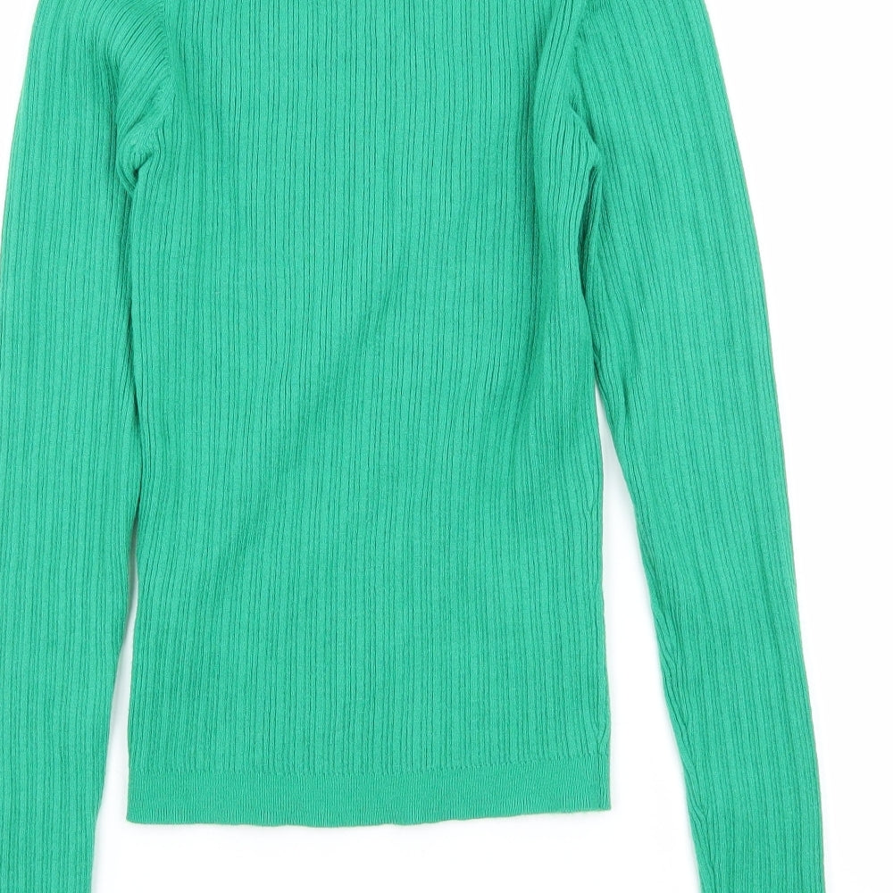 ASOS Womens Green Knit Pullover Jumper Size 8