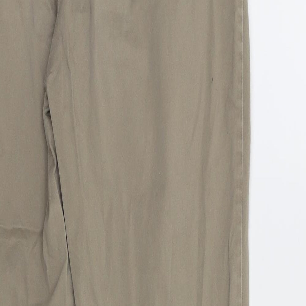 Etam Womens Beige Chino Trousers Size 12 L29 in