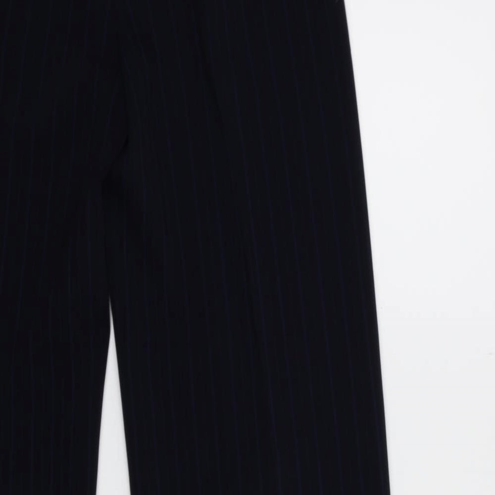 J.Taylor Womens Blue Striped Trousers Size 10 L30 in