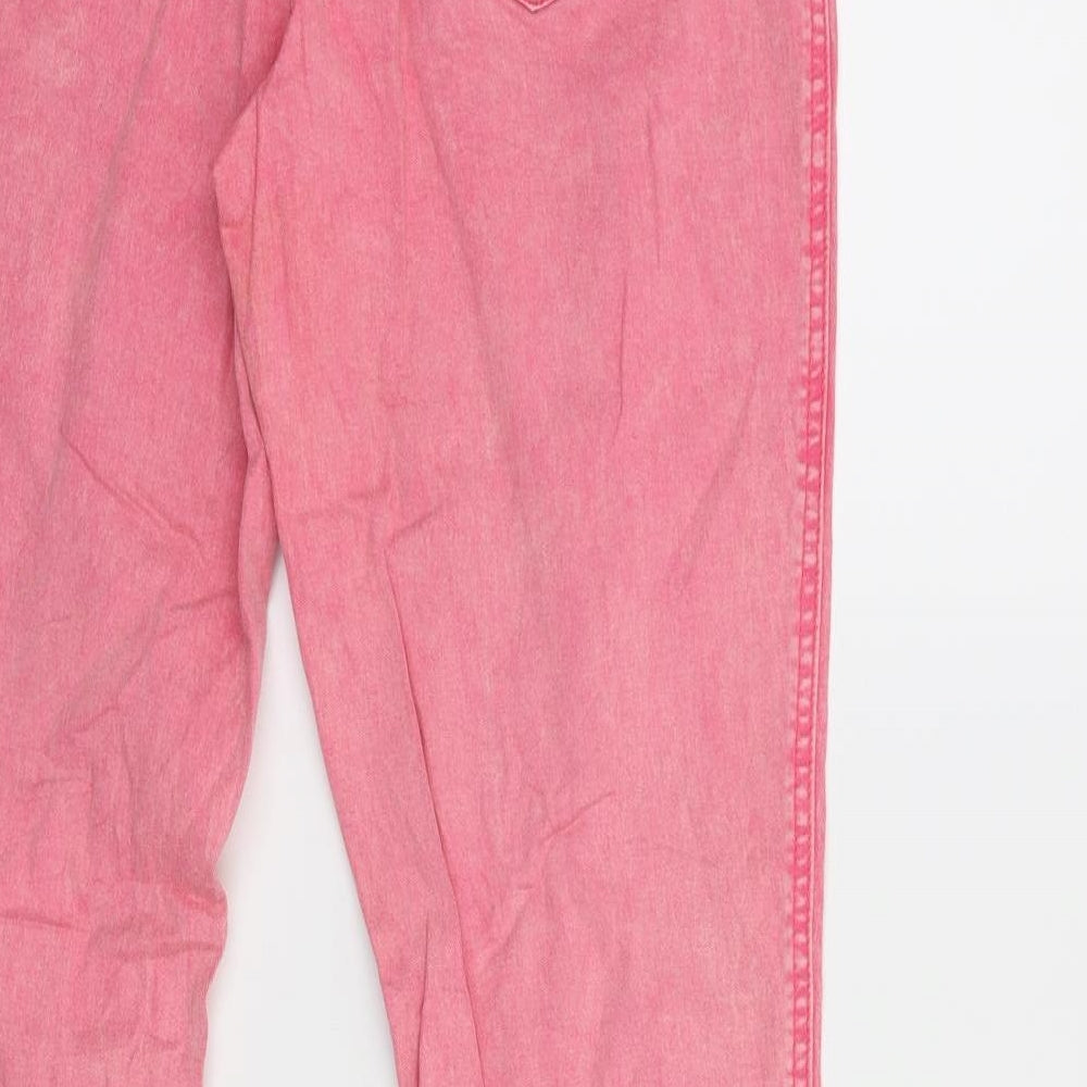 John Boner Womens Pink Denim Skinny Jeans Size 10 L30 in