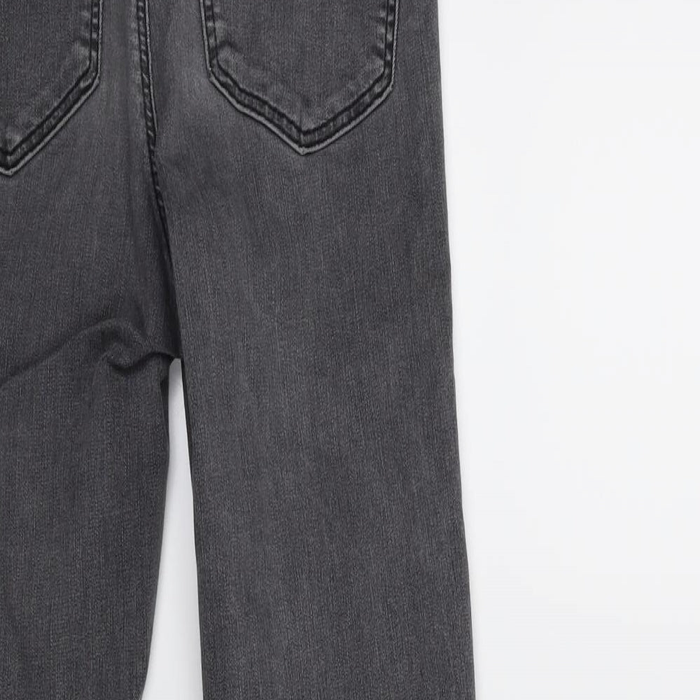 Topshop Womens Grey Denim Skinny Jeans Size 28 in L32 in