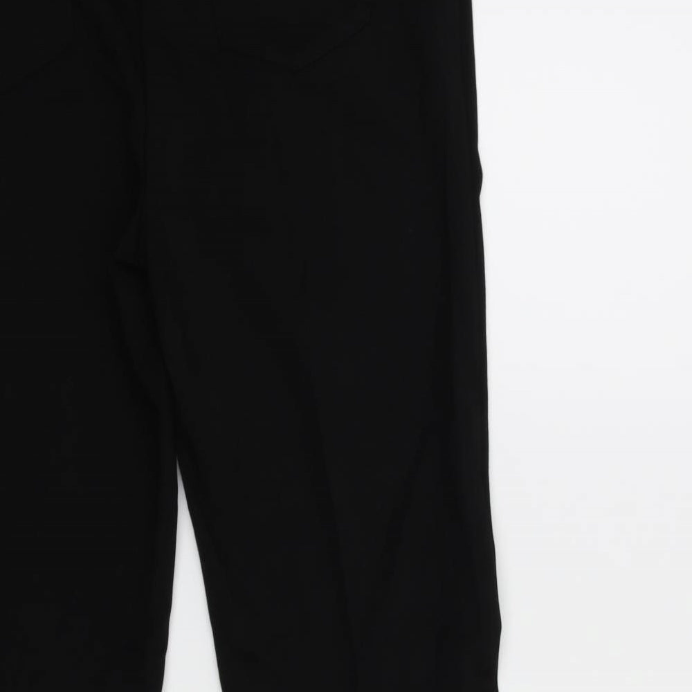 Laura Scott Womens Black Trousers Size 16 L26 in