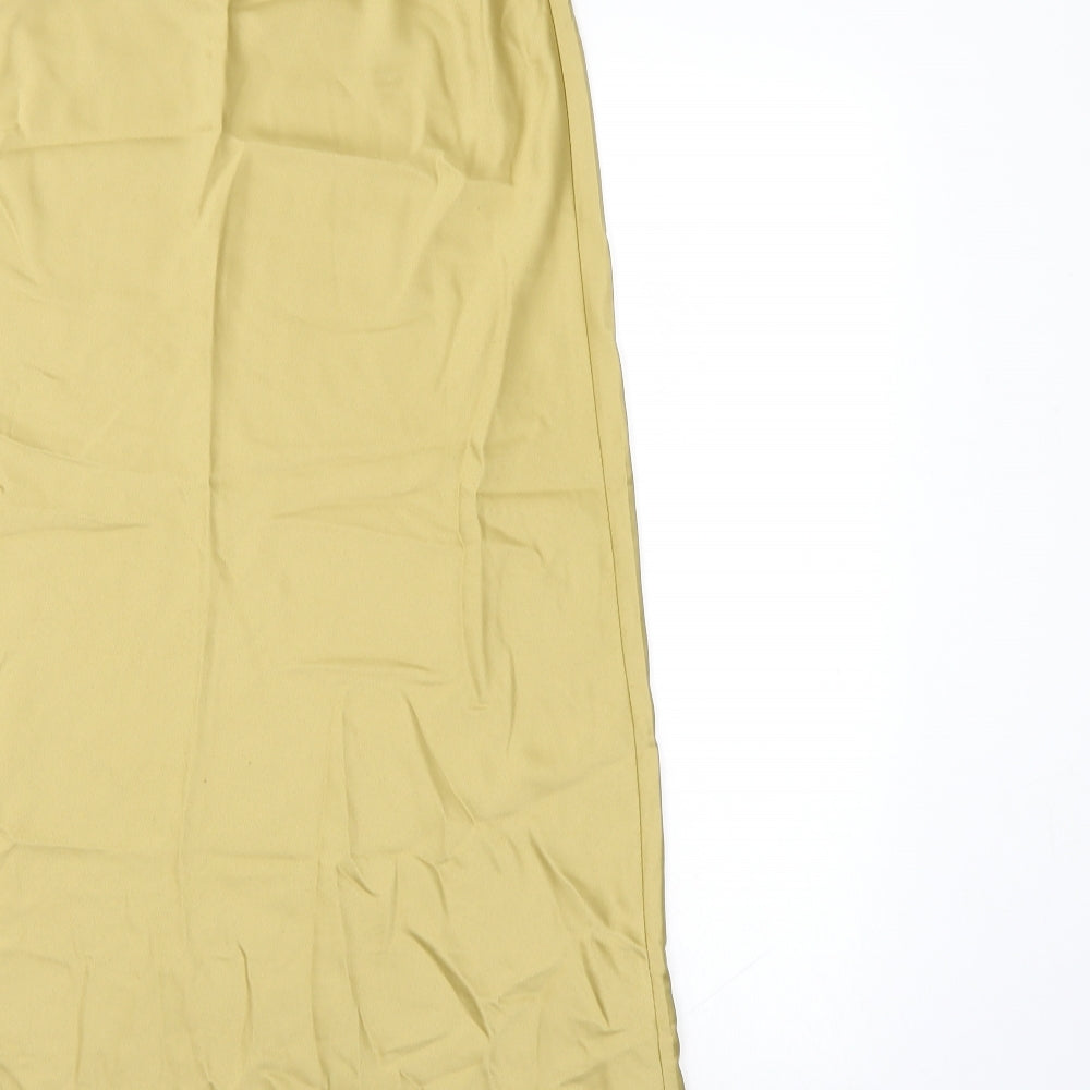 Nasty Gal Womens Gold Maxi Skirt - Elastic Waist