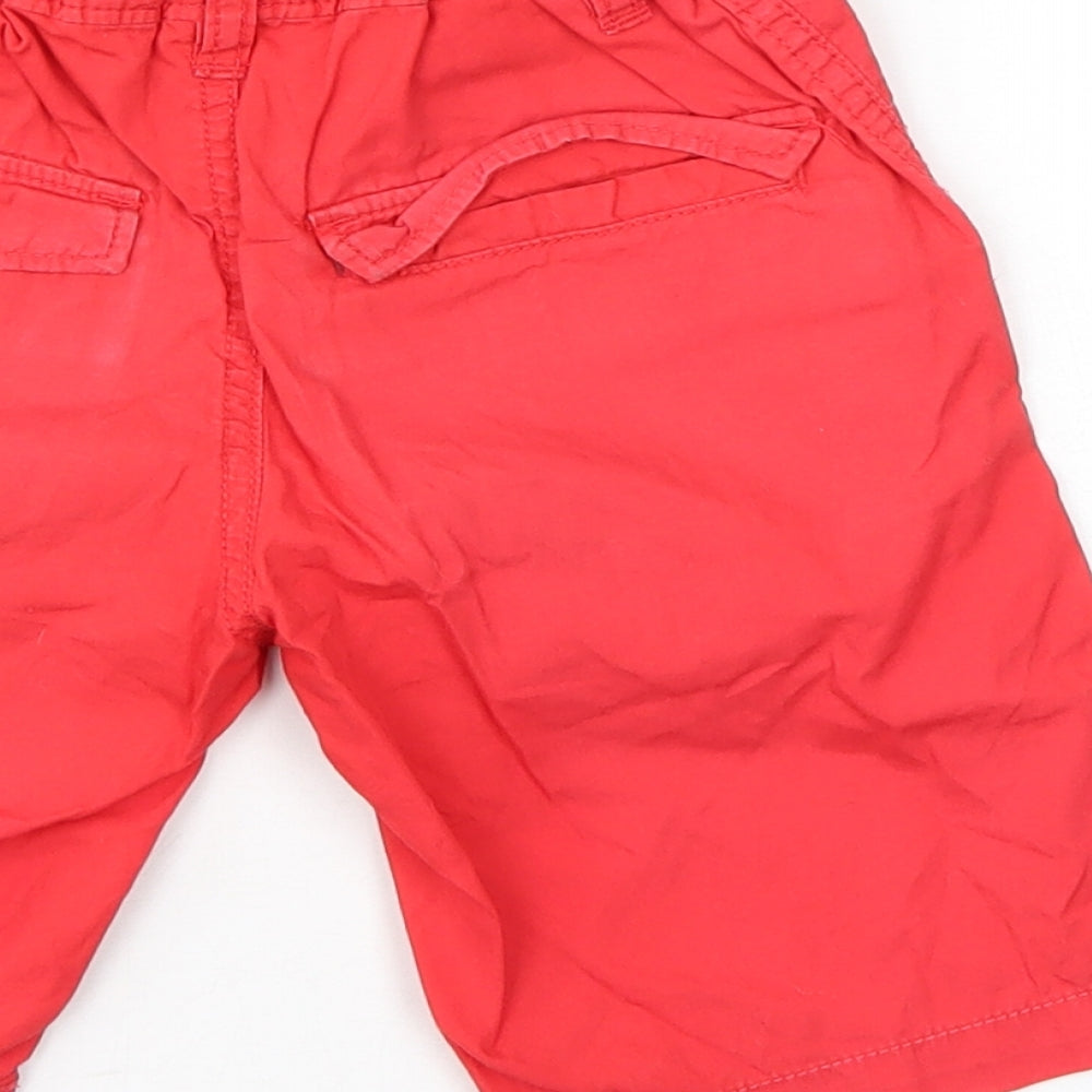 H&M Boys Red Bermuda Shorts Size 5-6 Years - Elastic Waist