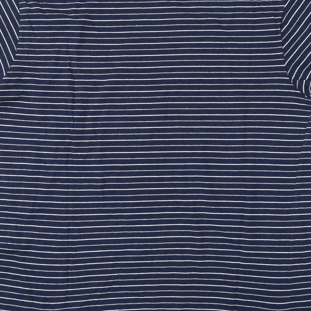 Cedar Wood State Mens Blue Striped T-Shirt Size XL