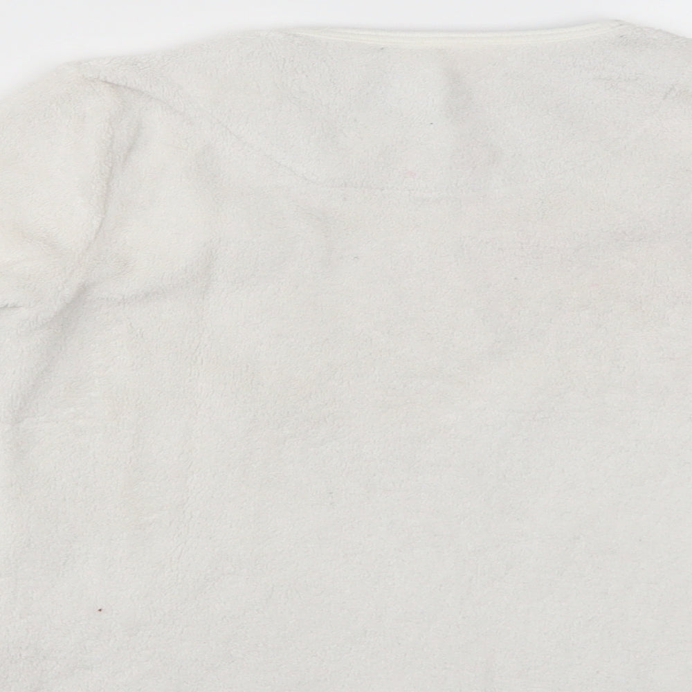 Priark Girls White Pullover Jumper Size 7-8 Years