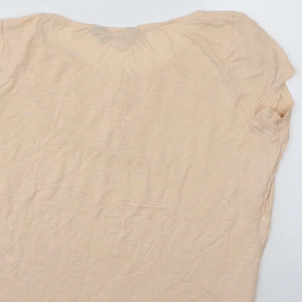 Dorothy Perkins Womens Ivory Basic T-Shirt Size 12