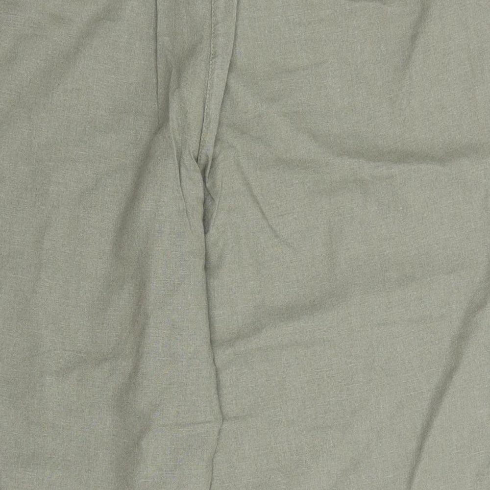 Anthology Womens Green Chino Shorts Size 14