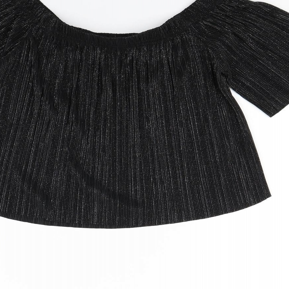 pretty little Thing Womens Black Basic Tank Size 8