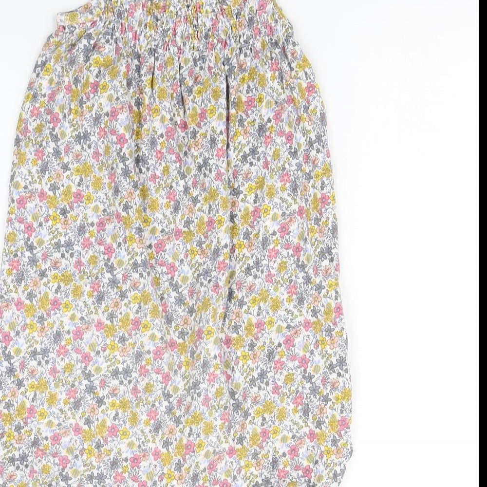 NEXT Girls White Floral Playsuit One-Piece Size 2 Years