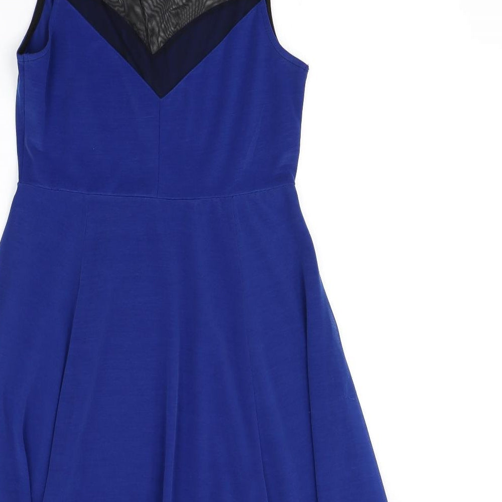 H&M Womens Blue Fit & Flare Size M