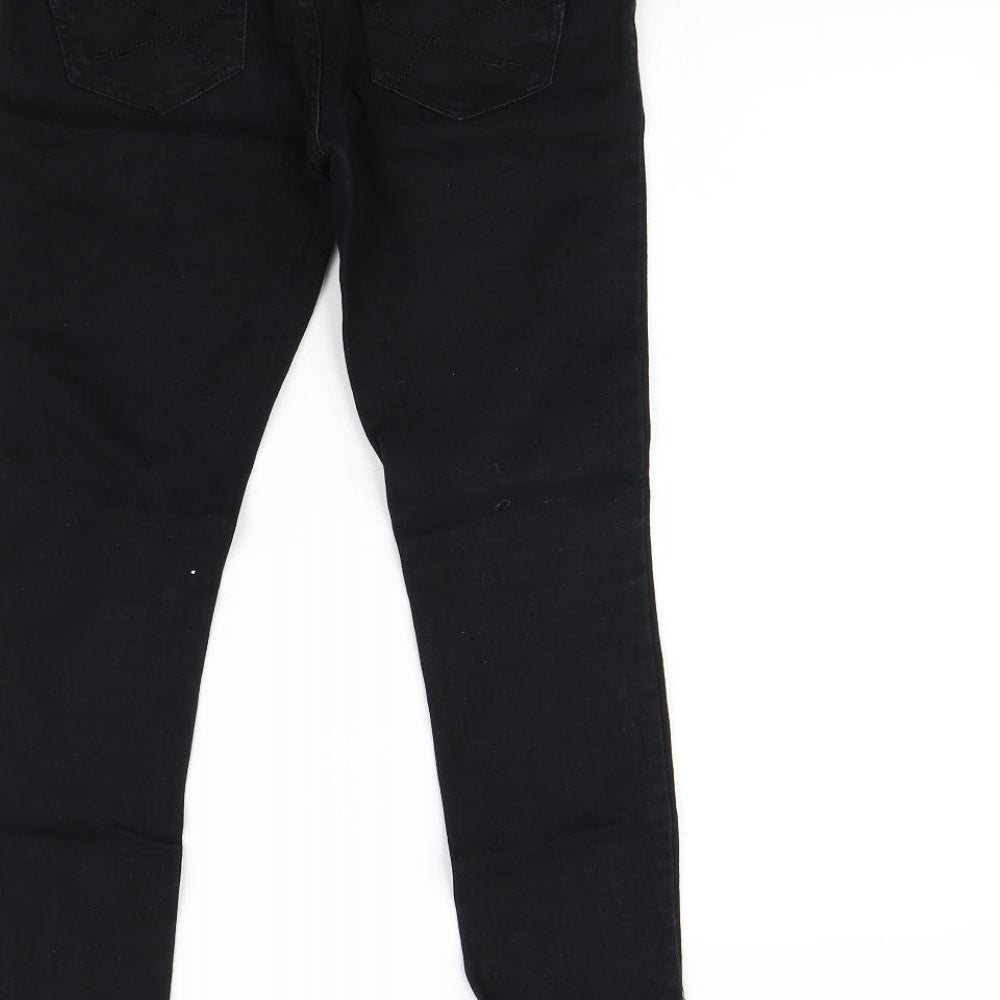 Preworn Womens Black Skinny Jeans Size 8 L30 in