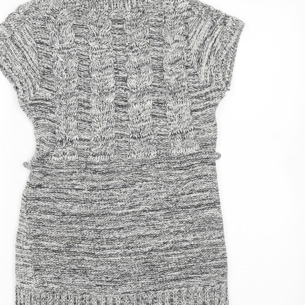 POUT Womens Grey Pullover Jumper Size S
