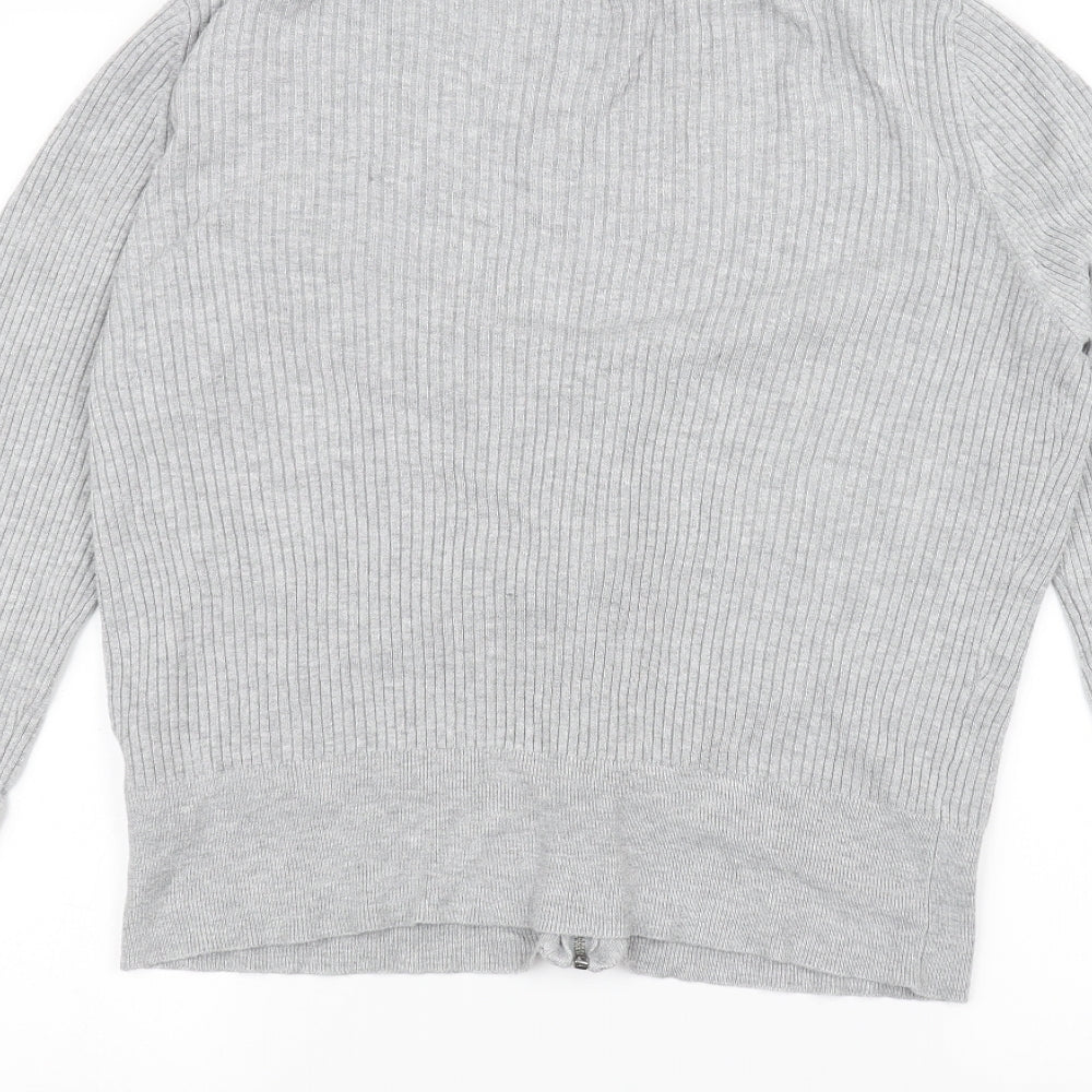 H&M Womens Grey Jacket Coatigan Size L