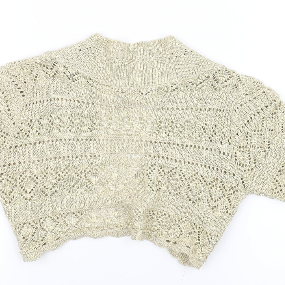 Whisper Womens Brown Cardigan Jumper Size S