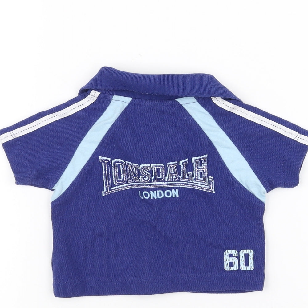 Lonsdale Baby Blue Basic Polo Size 0-3 Months
