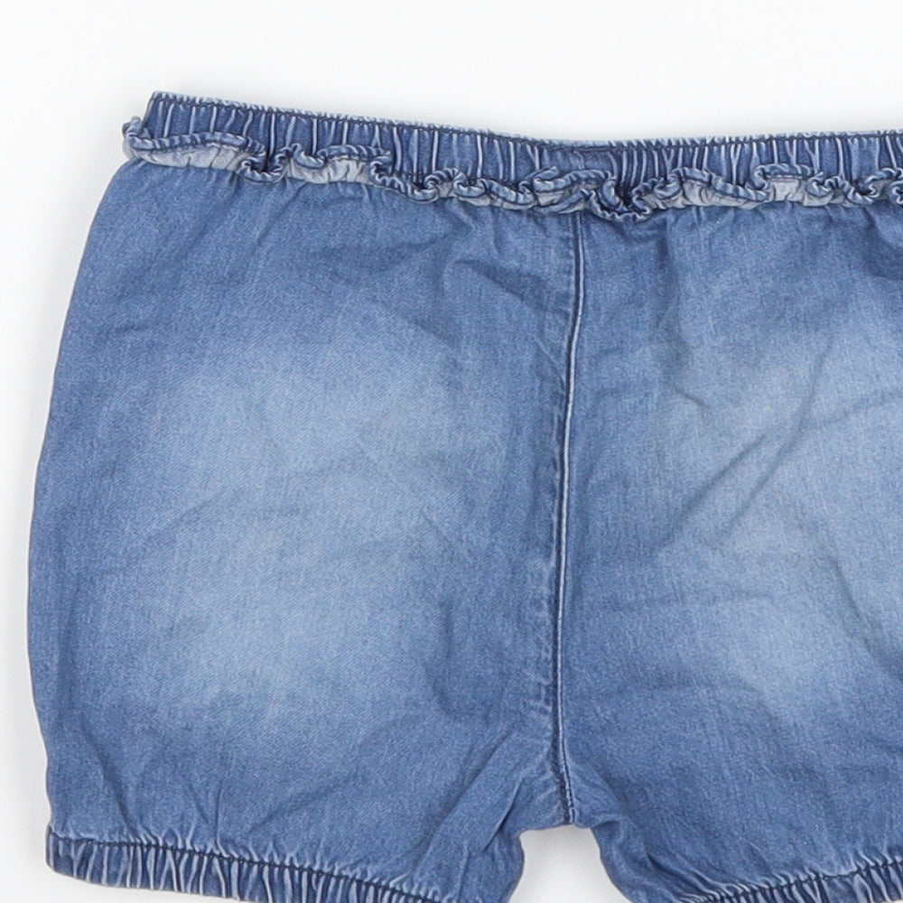 TU Girls Blue Denim Cropped Jeans Size 18-24 Months - shorts