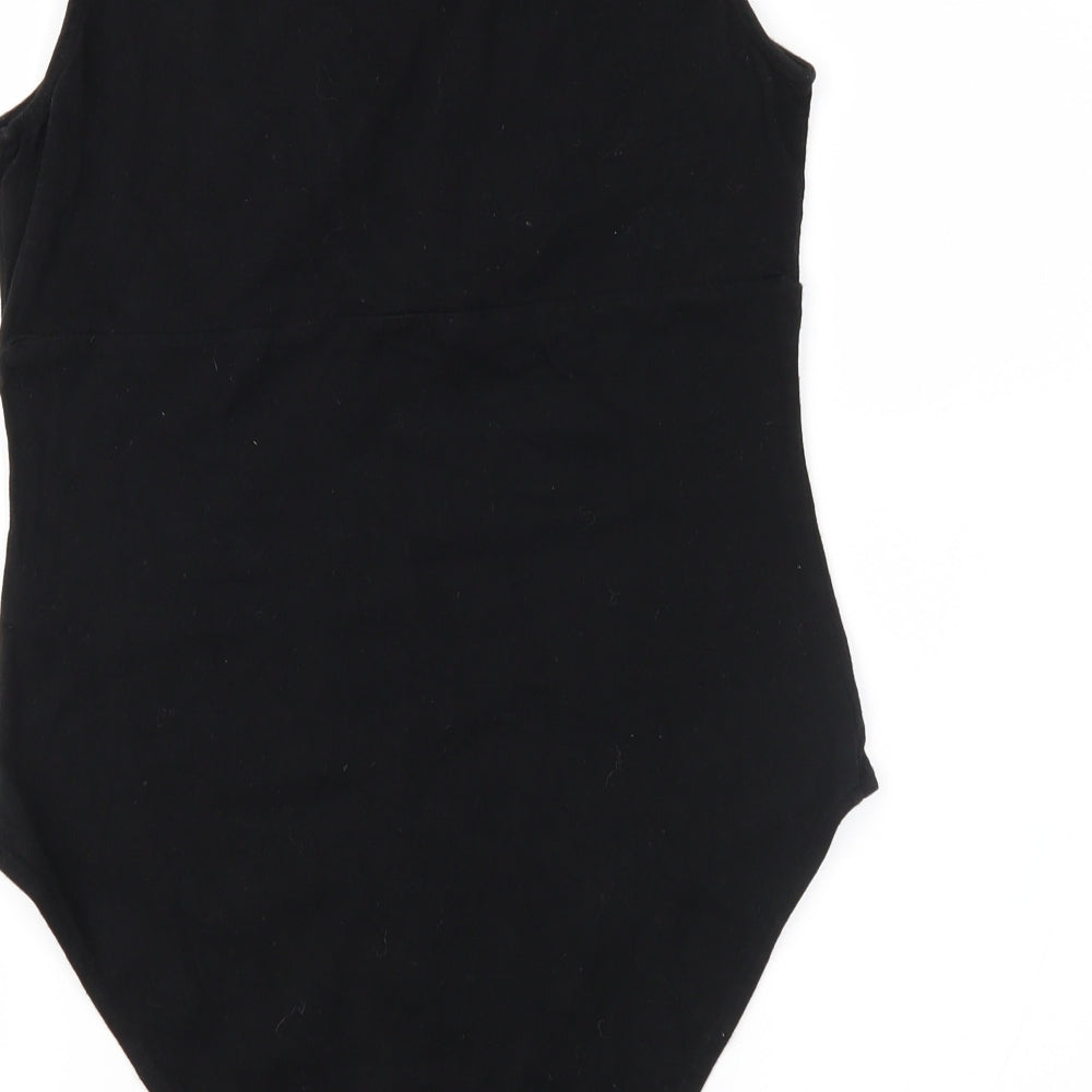 H&M Womens Black Jersey Basic T-Shirt Size M