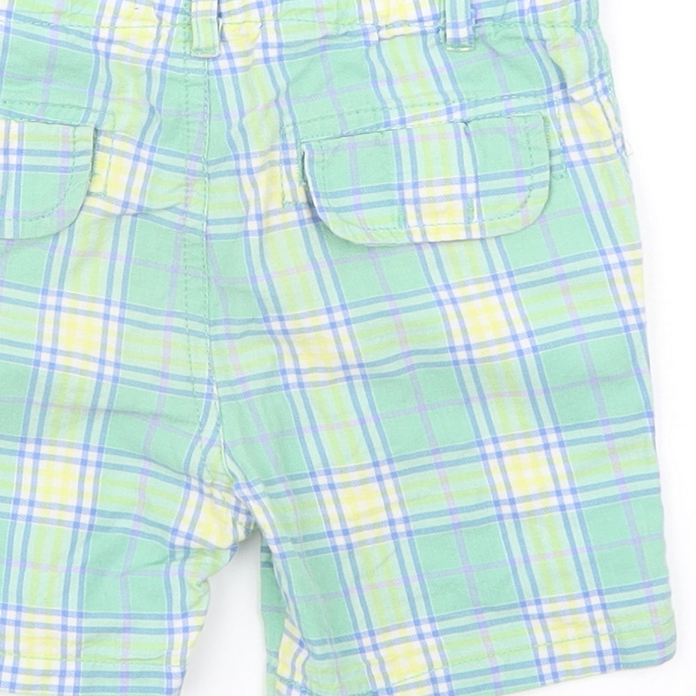 Baby Mayaral Boys Green Plaid Cropped Trousers Size 18 Months