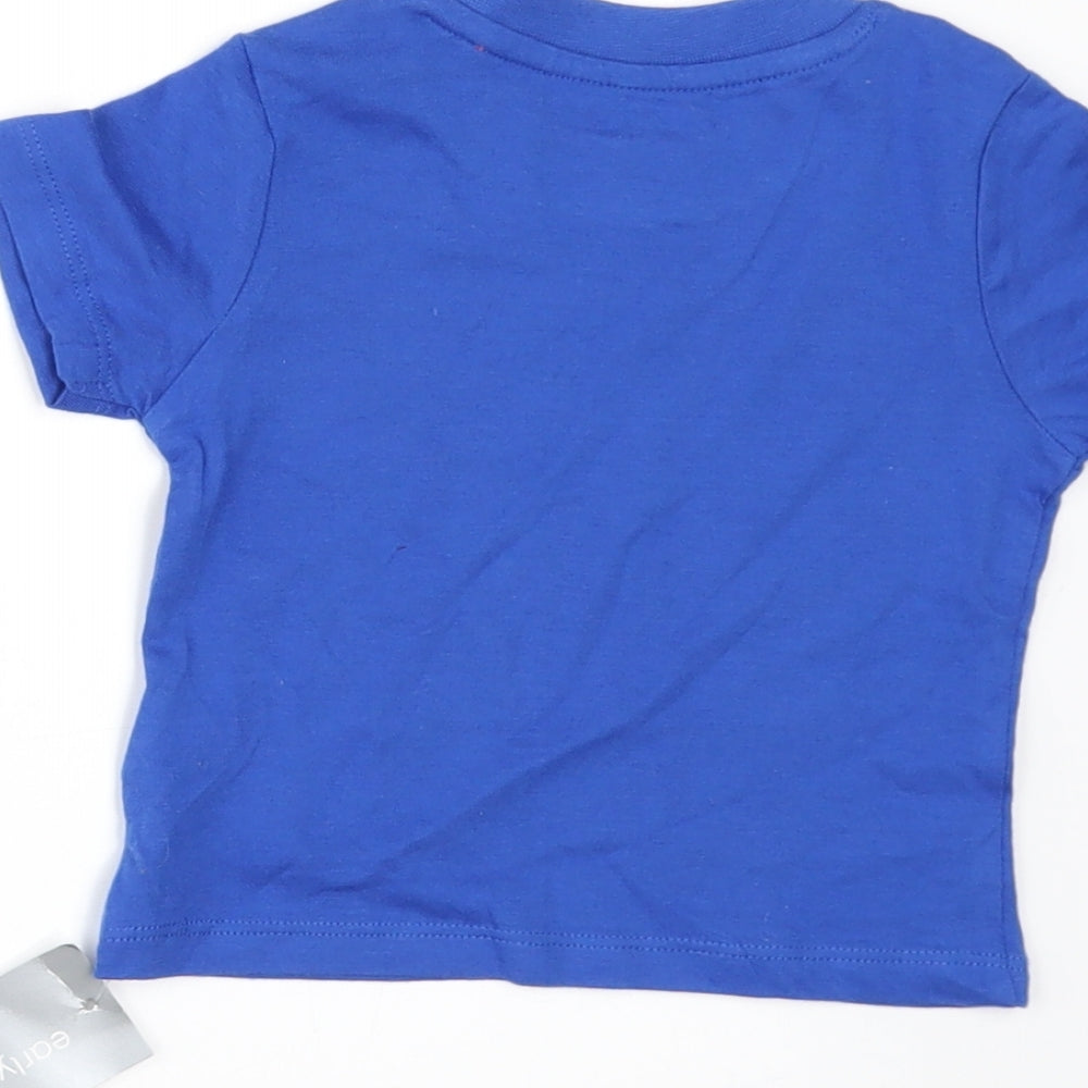 Primark Baby Blue Basic T-Shirt Size 6-9 Months - California