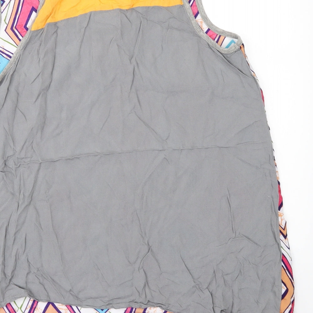 NEXT Womens White Geometric Camisole Blouse Size 10