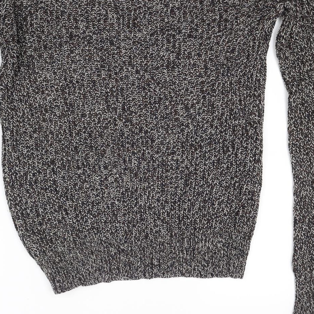 Cedarwood State Mens Brown Knit Pullover Jumper Size S