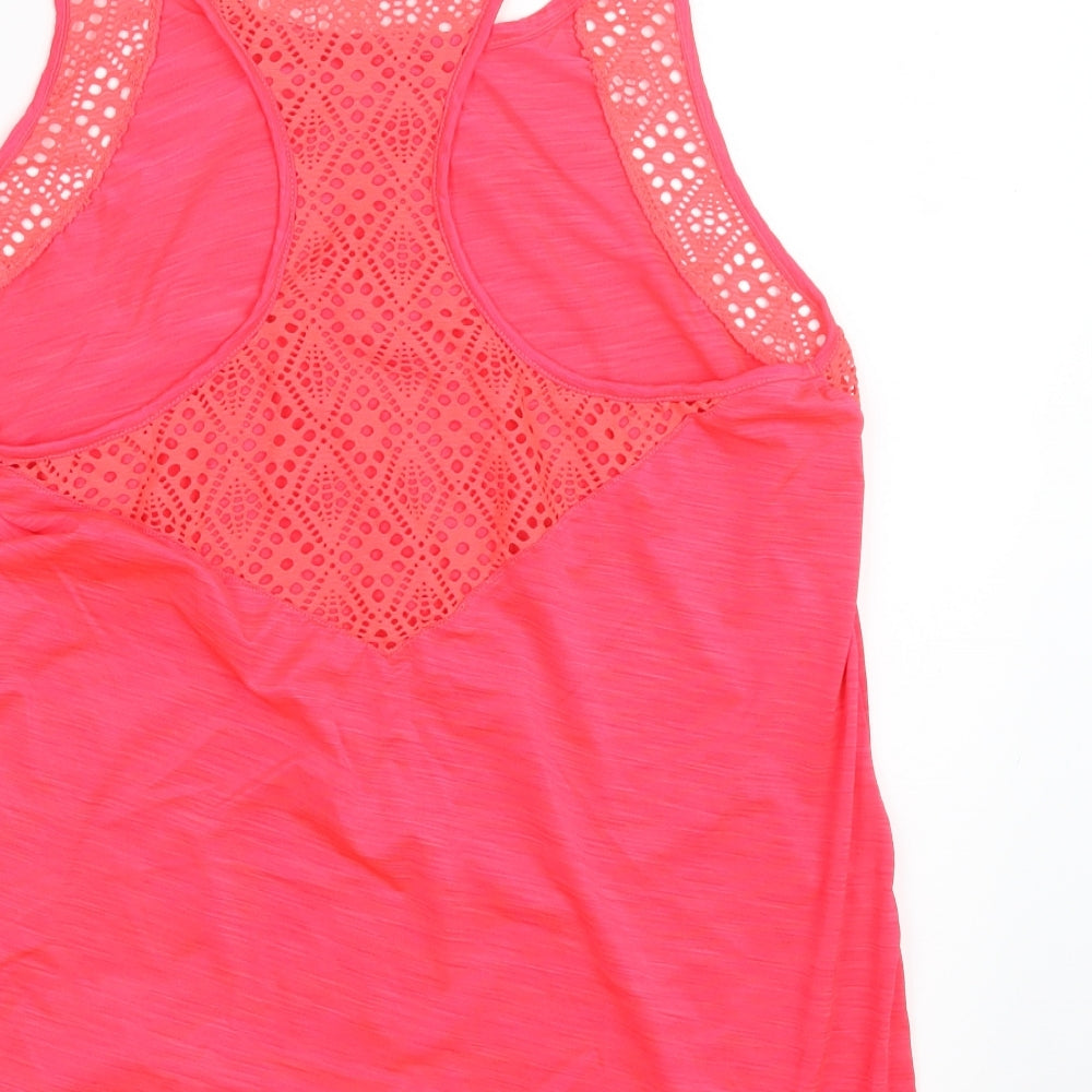 New Look Womens Pink Basic Tank Size L