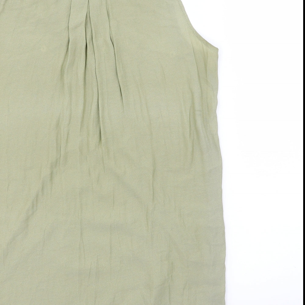 NEXT Womens Green Basic Button-Up Size 10