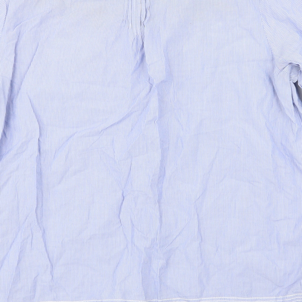 NEXT Womens Blue Striped Basic T-Shirt Size 10