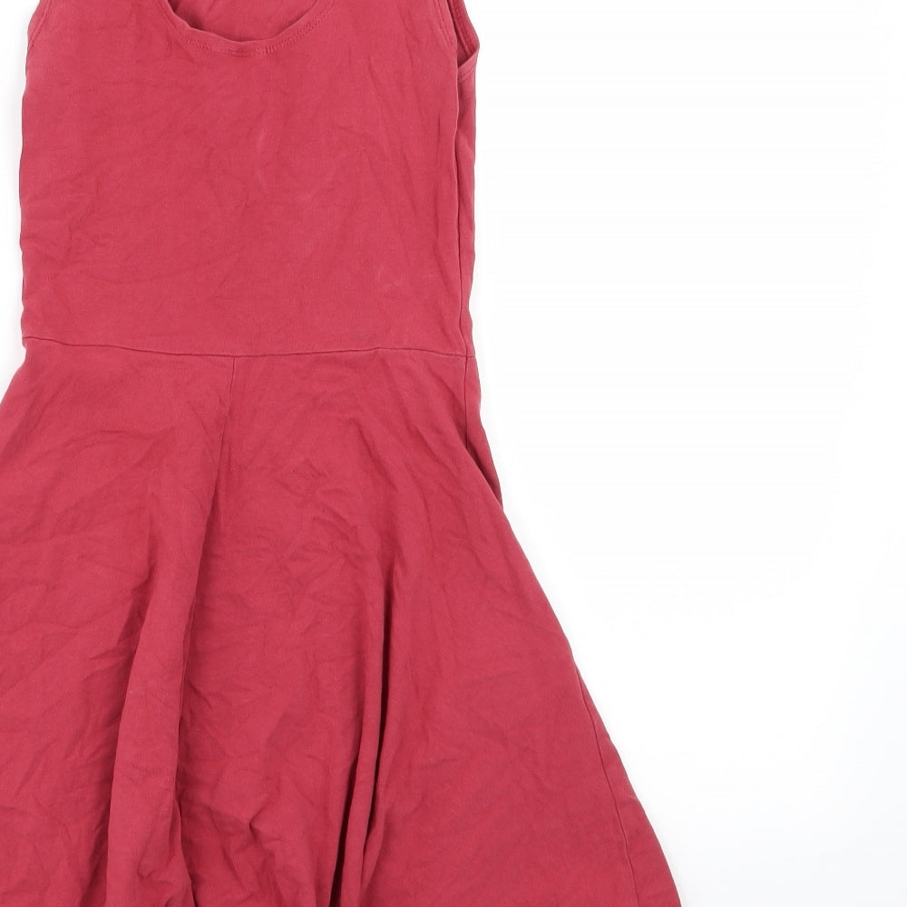 Topshop Womens Red Fit & Flare Size 6