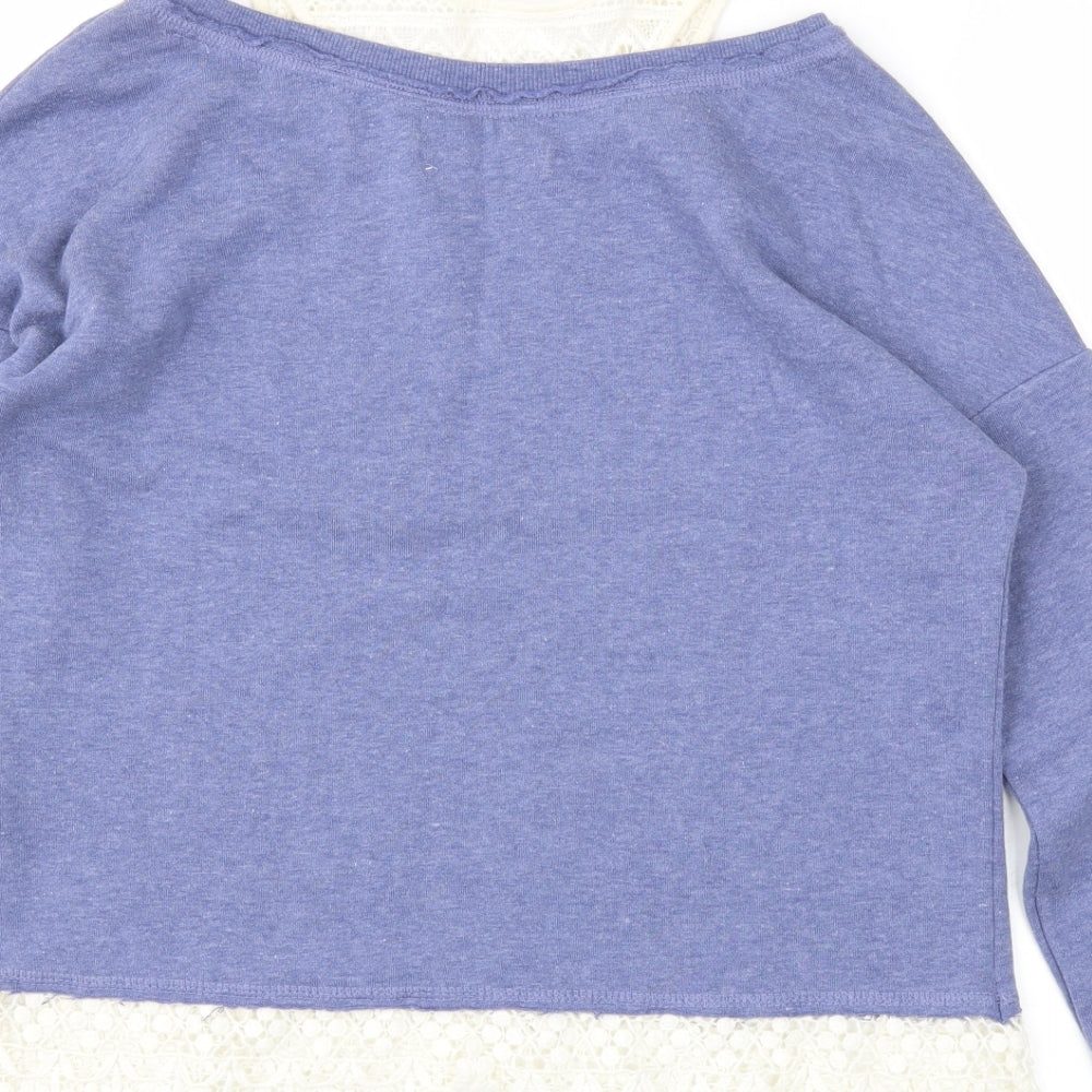 New Look Womens Blue Pullover Jumper Size 10